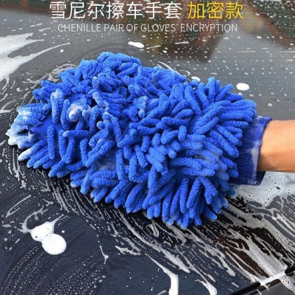 Găng Tay, Bao Tay San Hô Microfiber Chuyên Dụng Lau, Rửa Xe Ô Tô Siêu Mịn, Tiện Dụng