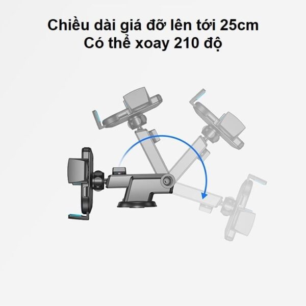 (Đủ Mẫu) Giá Đỡ Điện Thoại, Kẹp Điện Thoại Xoay 360 Dùng Trong Xe Ôtô Chắc Chắn Kiểu Giáng Sang Trọng Chuẩn Loại A1