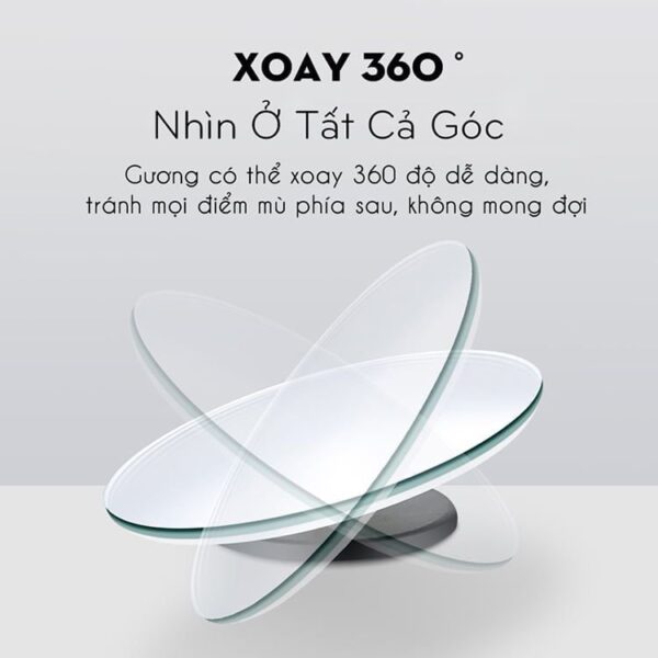 (Đủ Mẫu) Gương Cầu Lồi Gắn Kính Hậu Ô tô Xoay 360 Xóa Điểm Mù