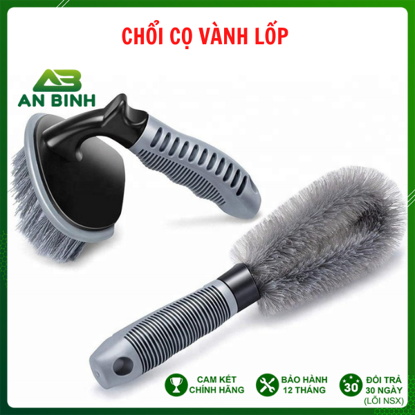 Bộ Chổi Cọ Rửa Lốp Ô Tô, Cọ Rửa Vành Ô Tô, Mâm Ô Tô, Chổi Vệ Sinh Lốp Xe Ô Tô Chuyên Dụng Tay Cầm Chắc Chắn