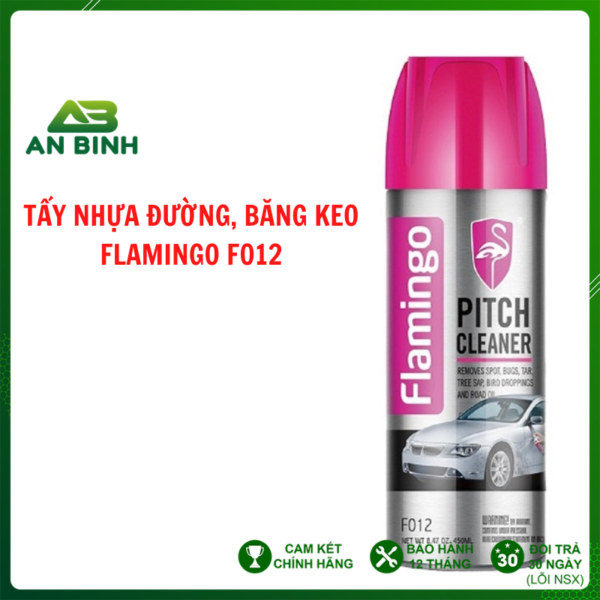 BÌNH XỊT TẨY NHỰA ĐƯỜNG, BĂNG KEO FLAMINGO F012 450ML