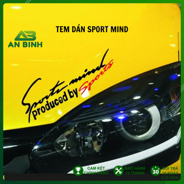 Tem Sport Mind Dán Xe Ô Tô - Tem Ô Tô Thể Thao Sport Mind